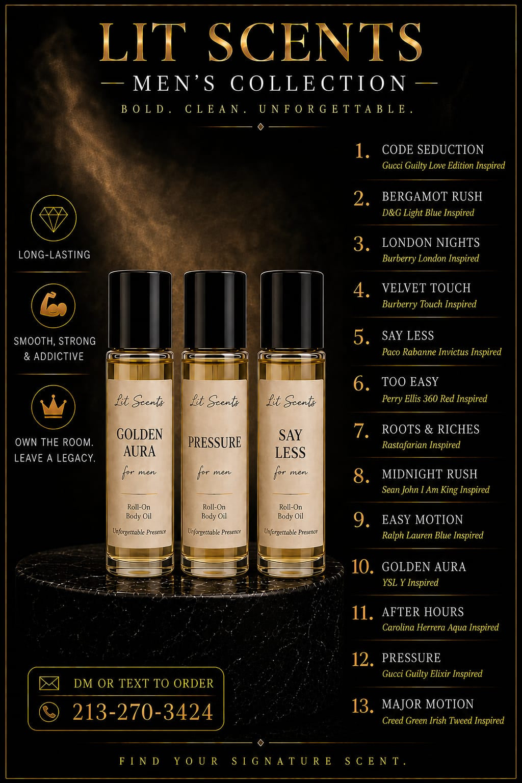 LIT SCENTS For Men's