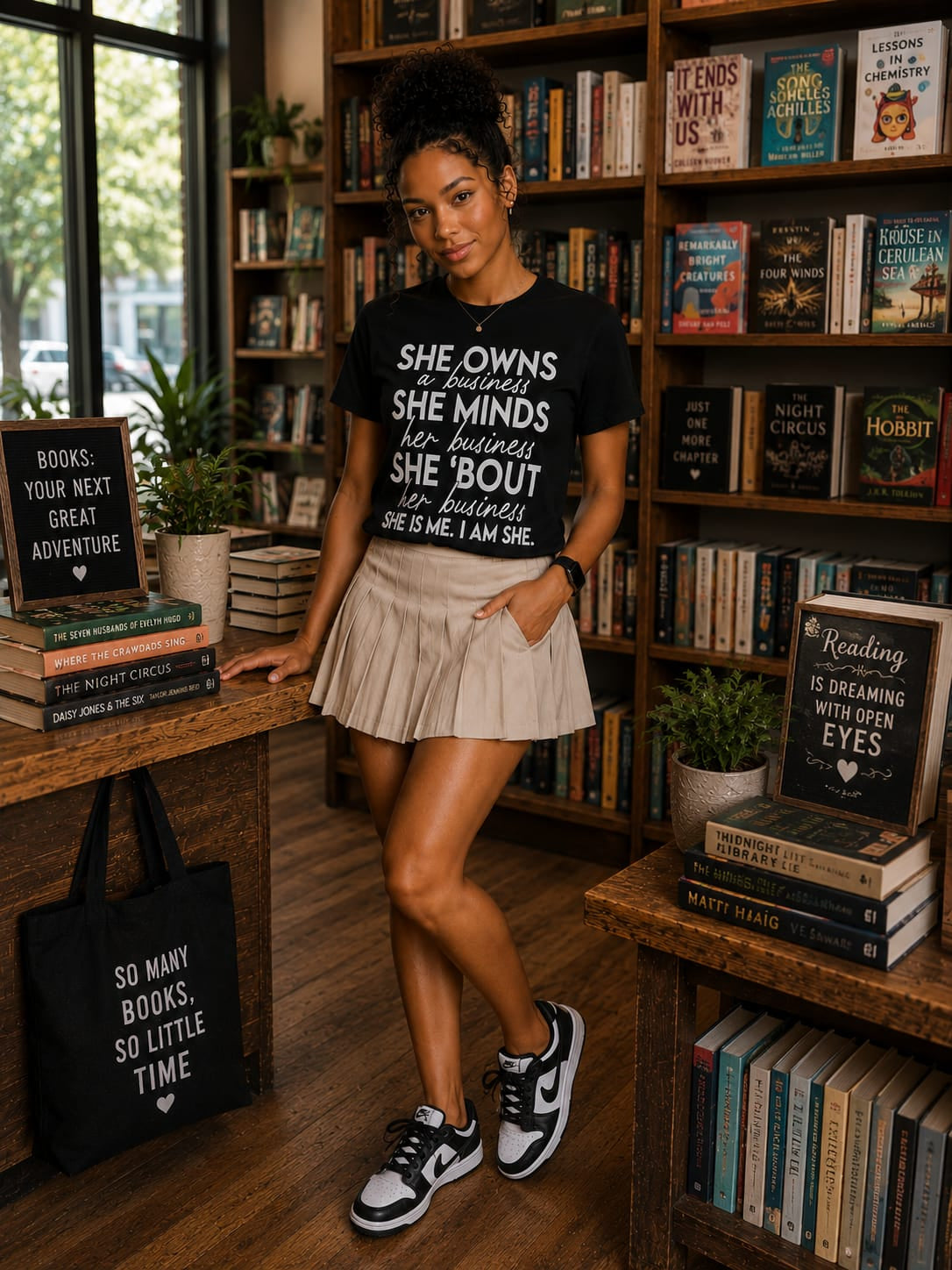 She Owns A Business Women T-Shirt