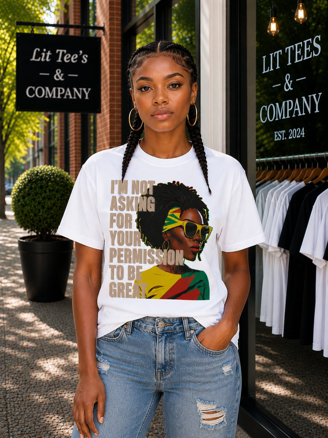 I'm not asking for your permission to be great Women T-Shirt