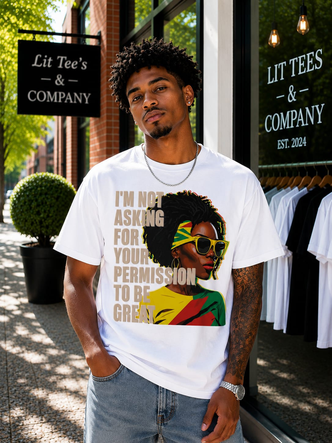 I'm not asking for your permission to be great Men T-Shirt