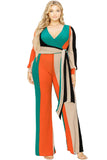 Sassy Girl  Color Block Jumpsuit