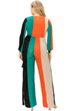 Sassy Girl  Color Block Jumpsuit