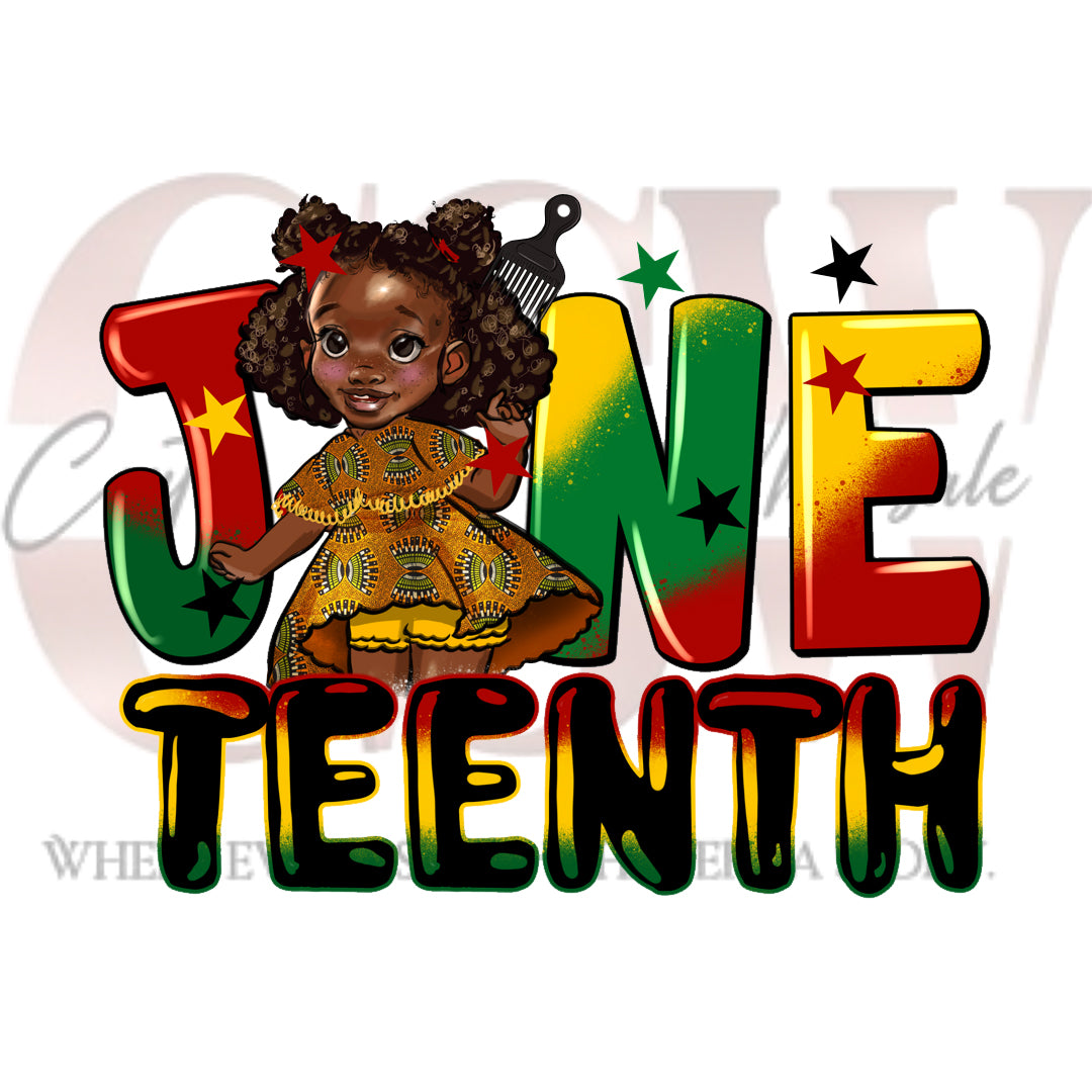 Juneteenth Cuties, Heat Transfers