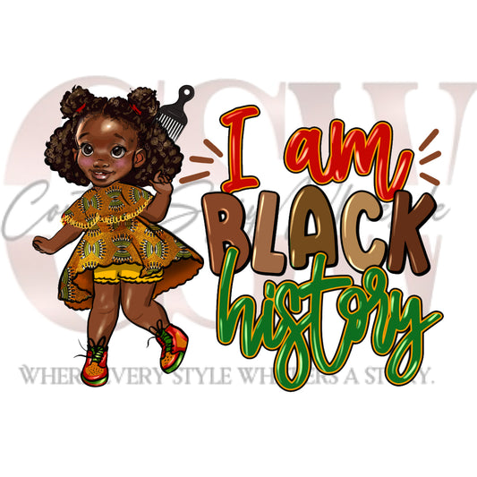 I Am Black History Kids,  Heat Transfers