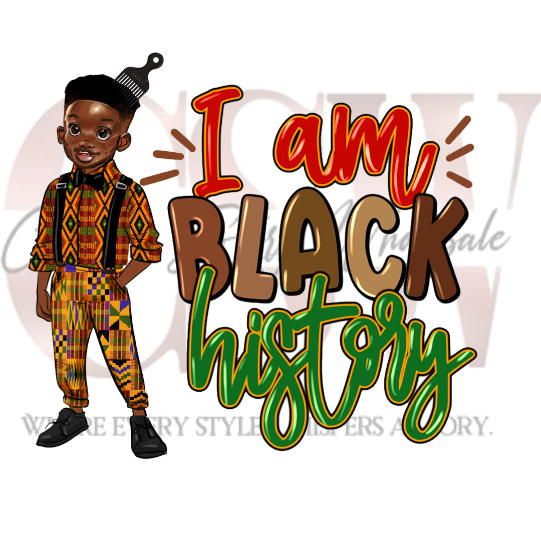 I Am Black History Kids,  Heat Transfers