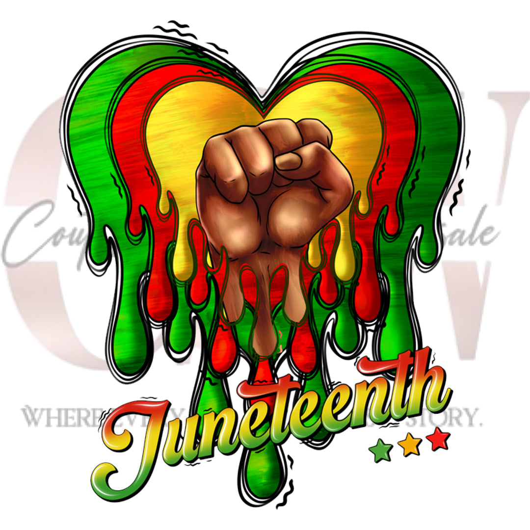 Juneteenth Drip, Heat Transfers
