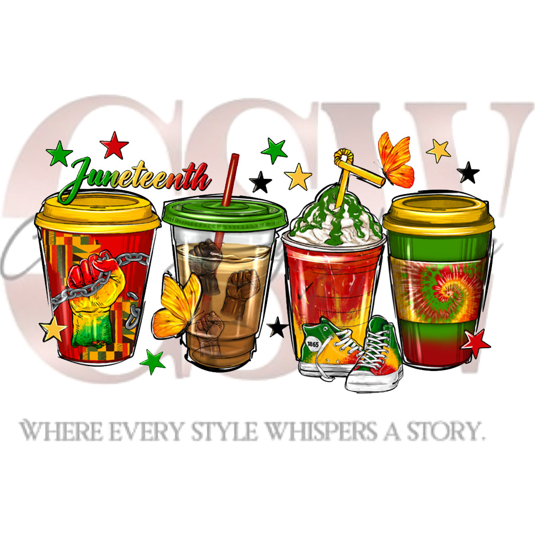Juneteenth Cup Collection, Heat Transfers