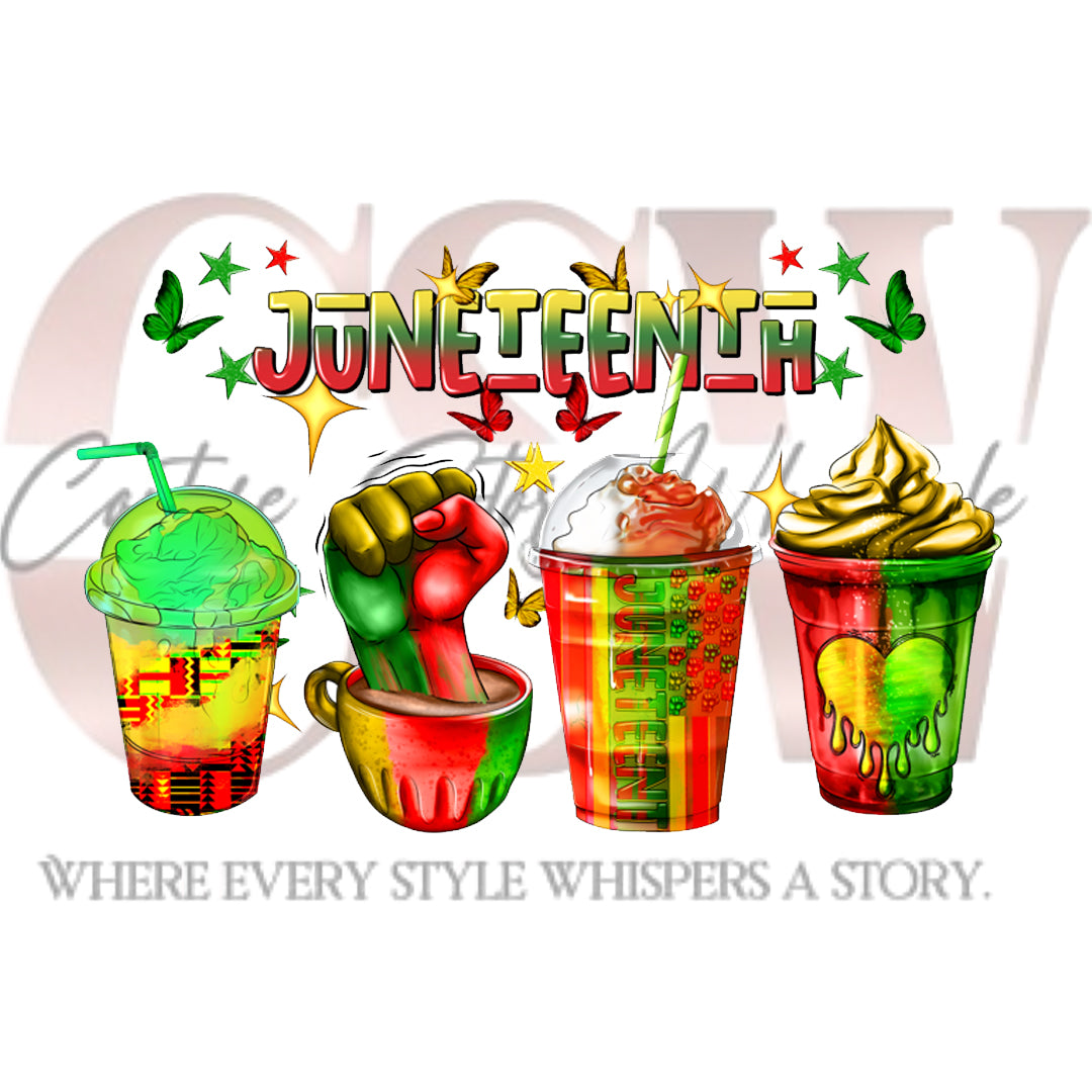 Juneteenth Cup Collection, Heat Transfers