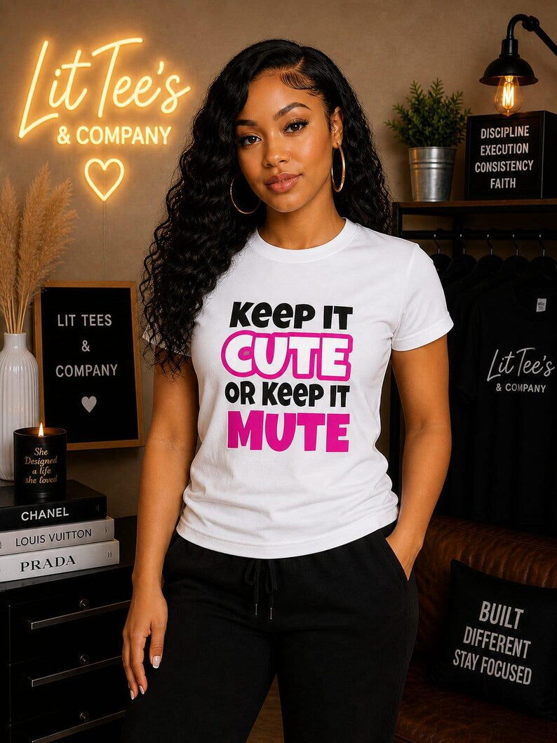 Keep It Cute Or Keep It Mute Women T-Shirt