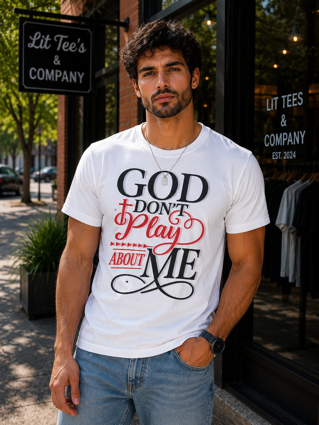 God Don't Play About Me Men T-Shirt