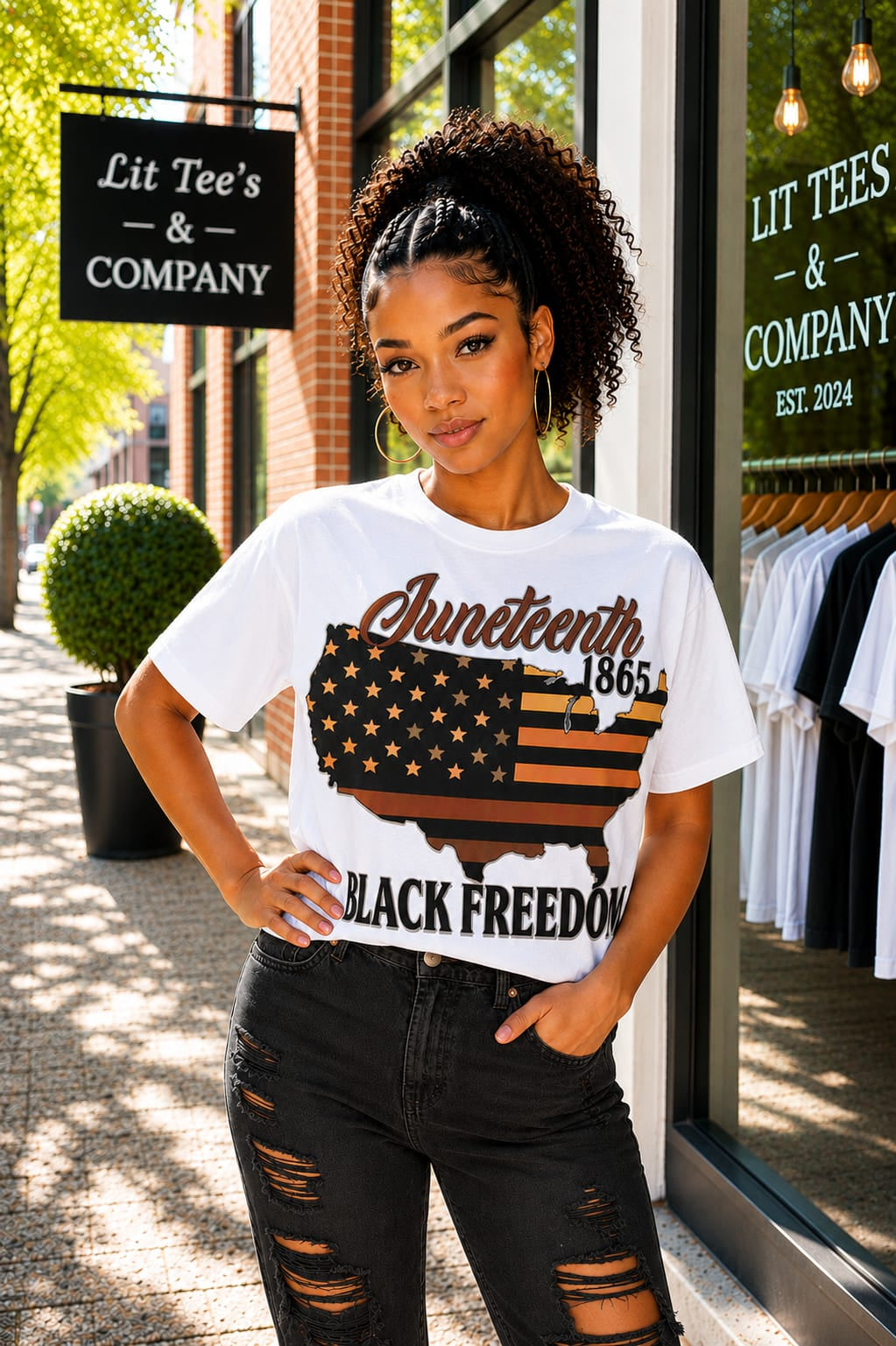 Black Freedom Women T-Shirt