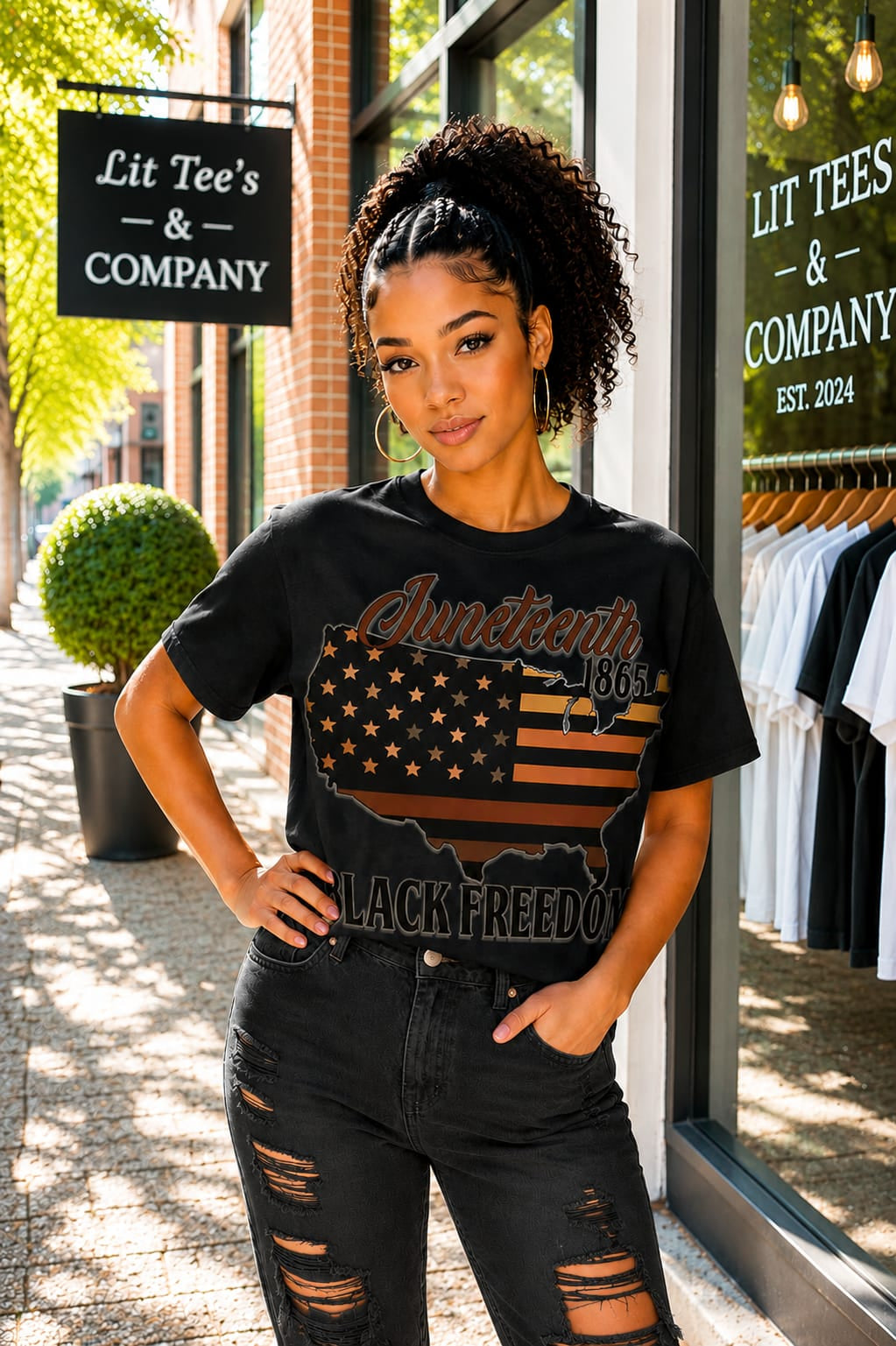 Black Freedom Women T-Shirt