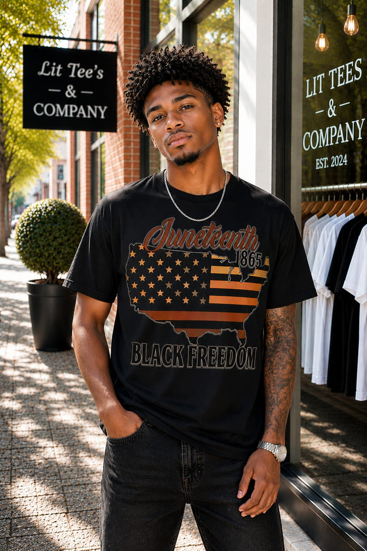 Black Freedom Men T-Shirt