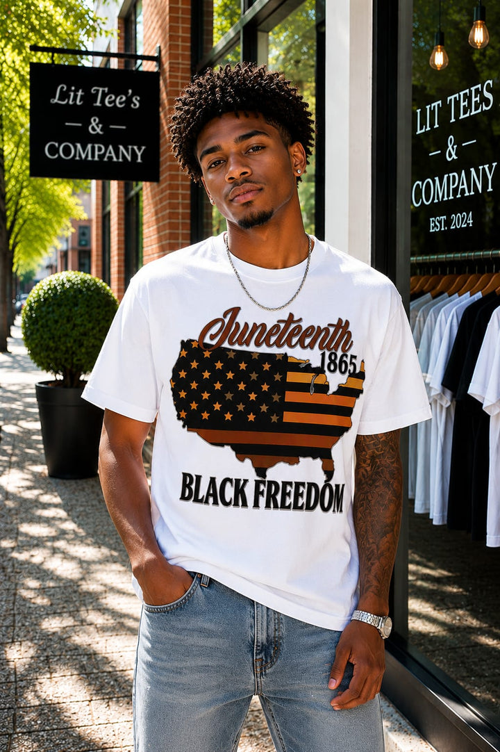 Black Freedom Men T-Shirt
