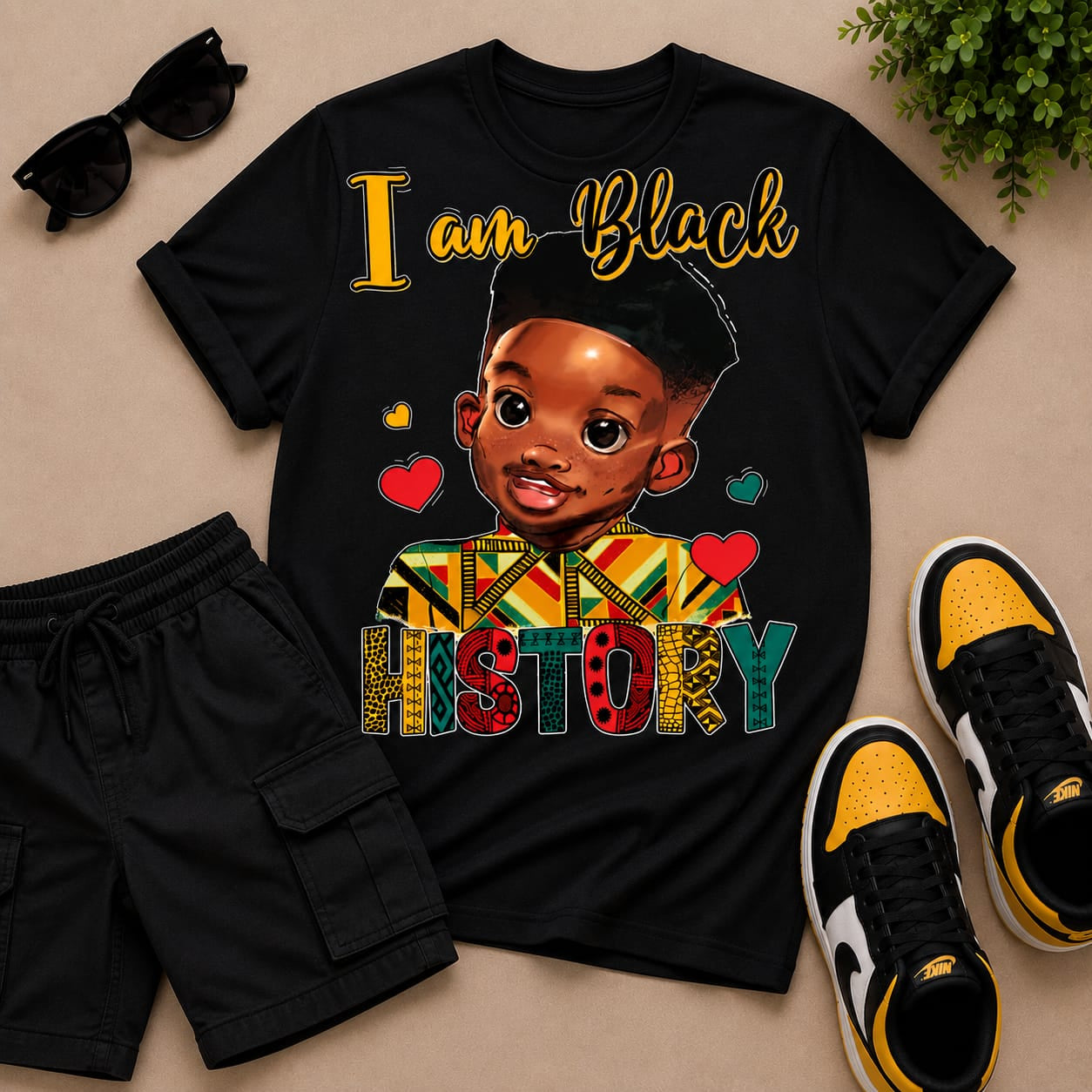 I am Black History Boys T-Shirt