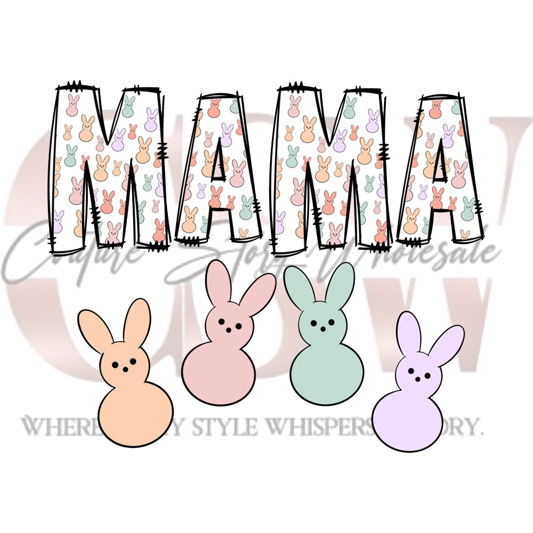 MAMA /MIMI Bunnies, Heat Transfers
