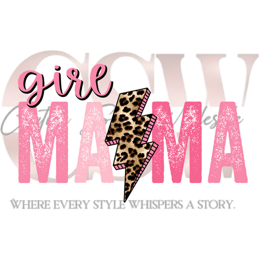 Distressed Lightening Bolt Girl Mama & Boy Mama, Heat Transfers