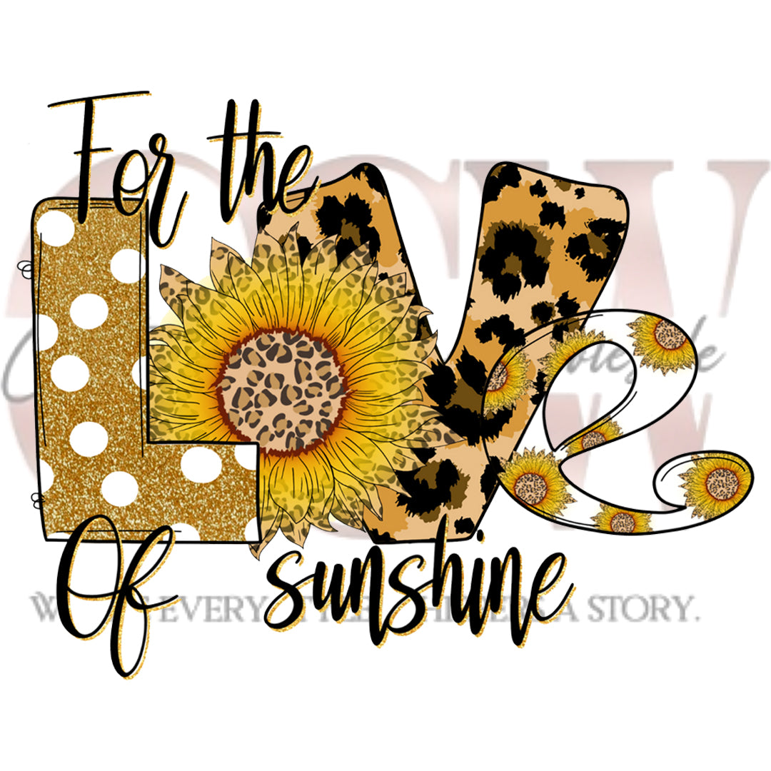 Love Of Sunshine, Heat Transfers