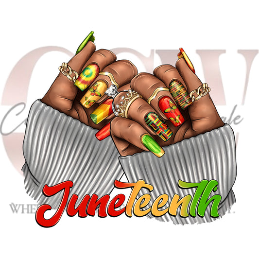 Juneteenth Nails, Heat Transfers