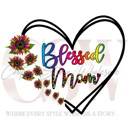 Blessed Rainbow Mom, Heat Transfer