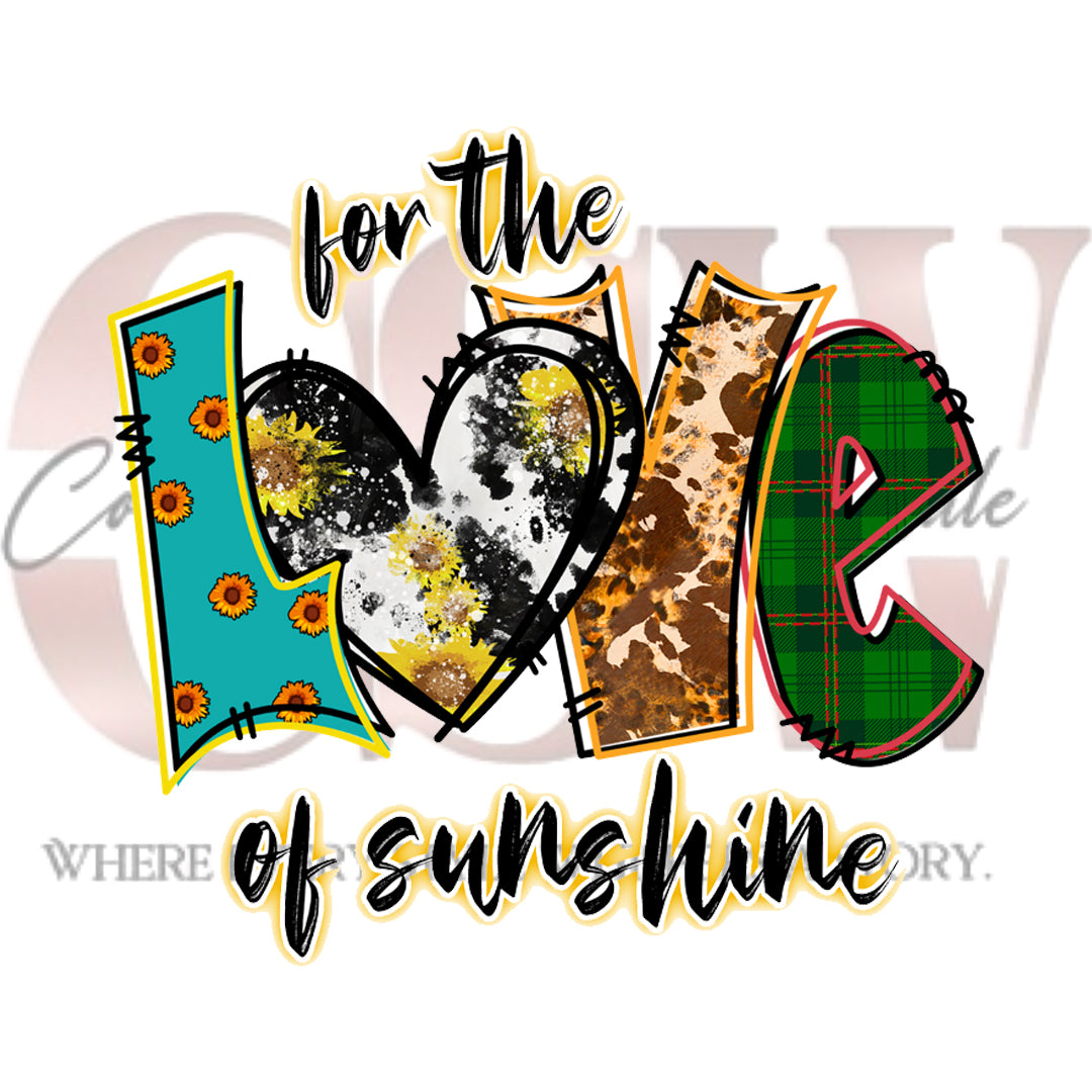 Love Of Sunshine, Heat Transfers