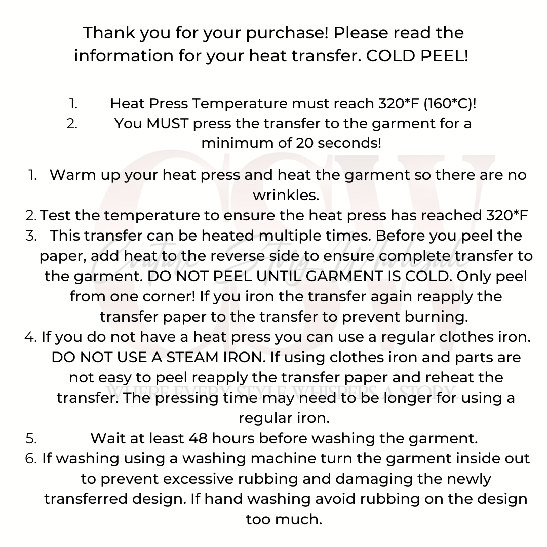 More Money More Cash, Heat Transfers
