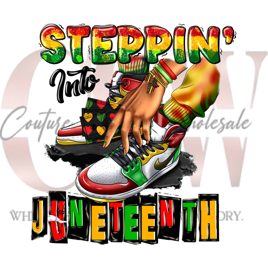 steppin into juneteenth sneaker 2 transfers