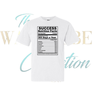 Success Nutrition Facts, Tee