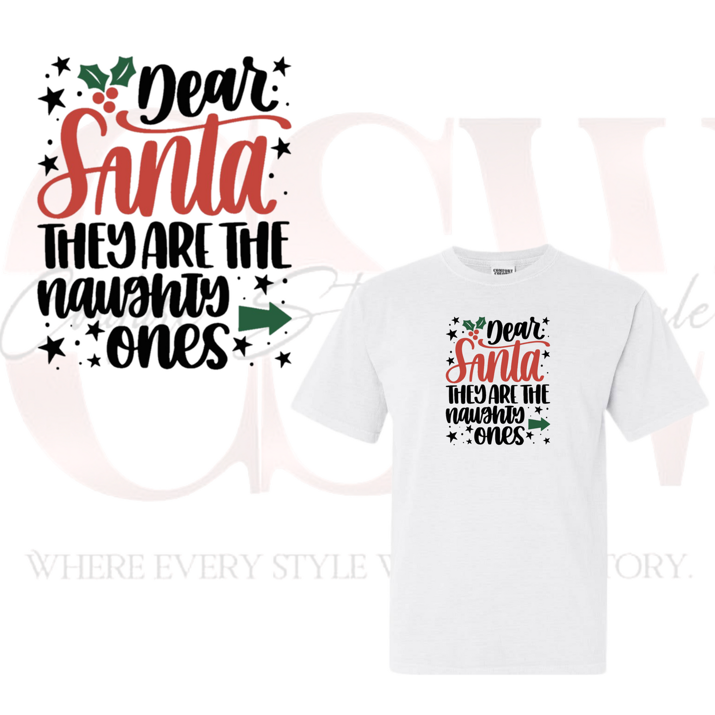 They're Naughty Santa, Tee