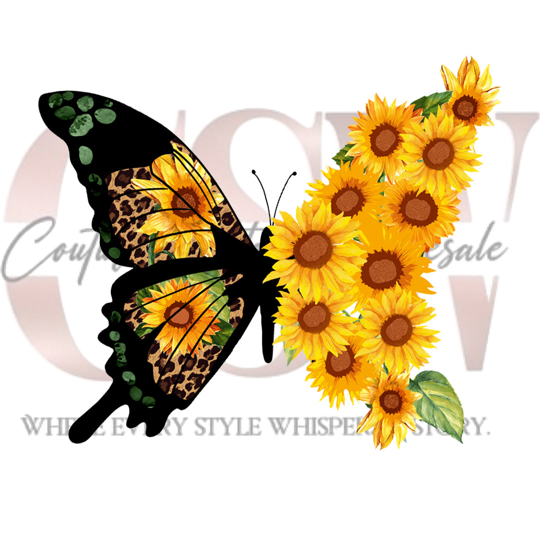 Sunflower Butterflies,  Heat Transfers