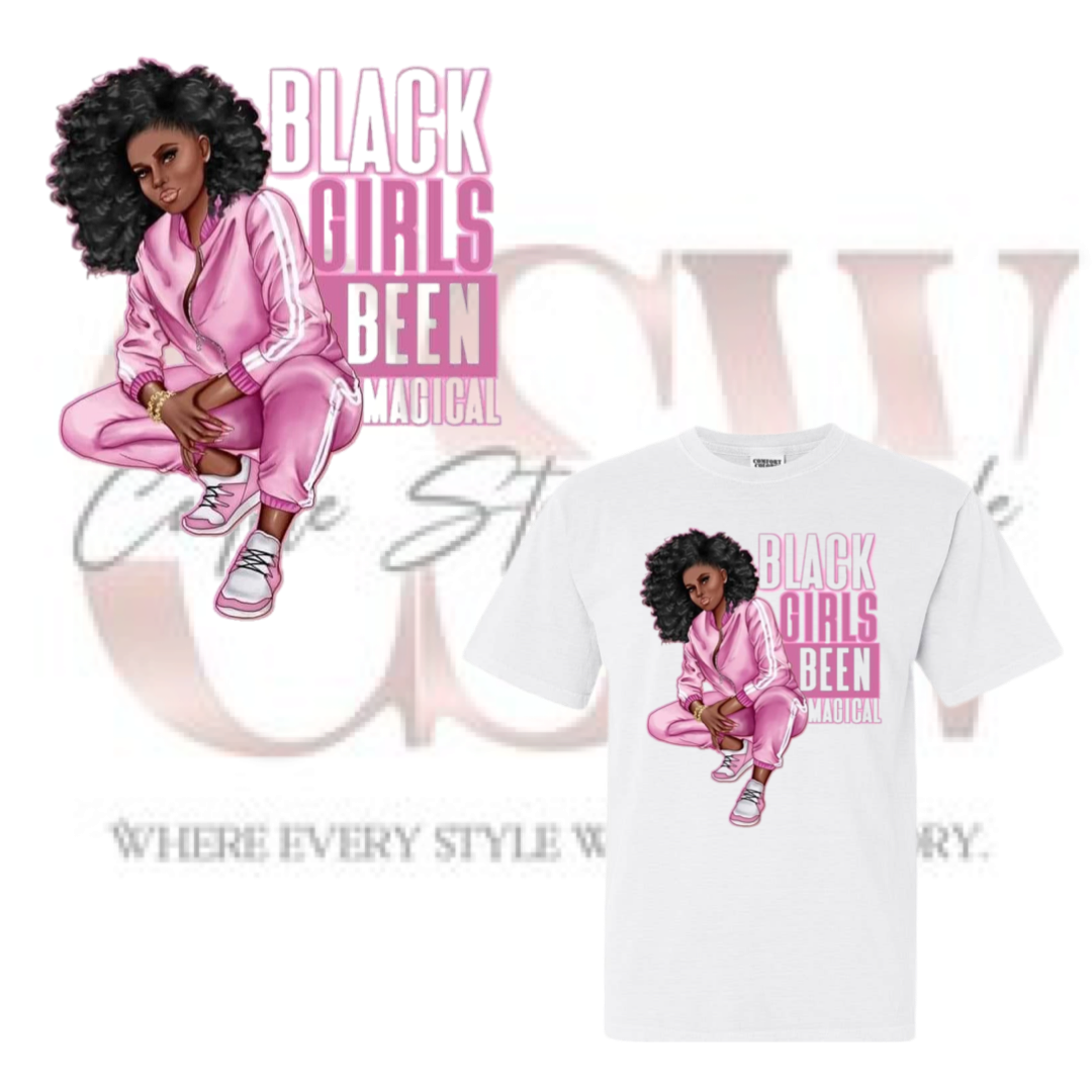 Black Girl Magic Heat Transfers