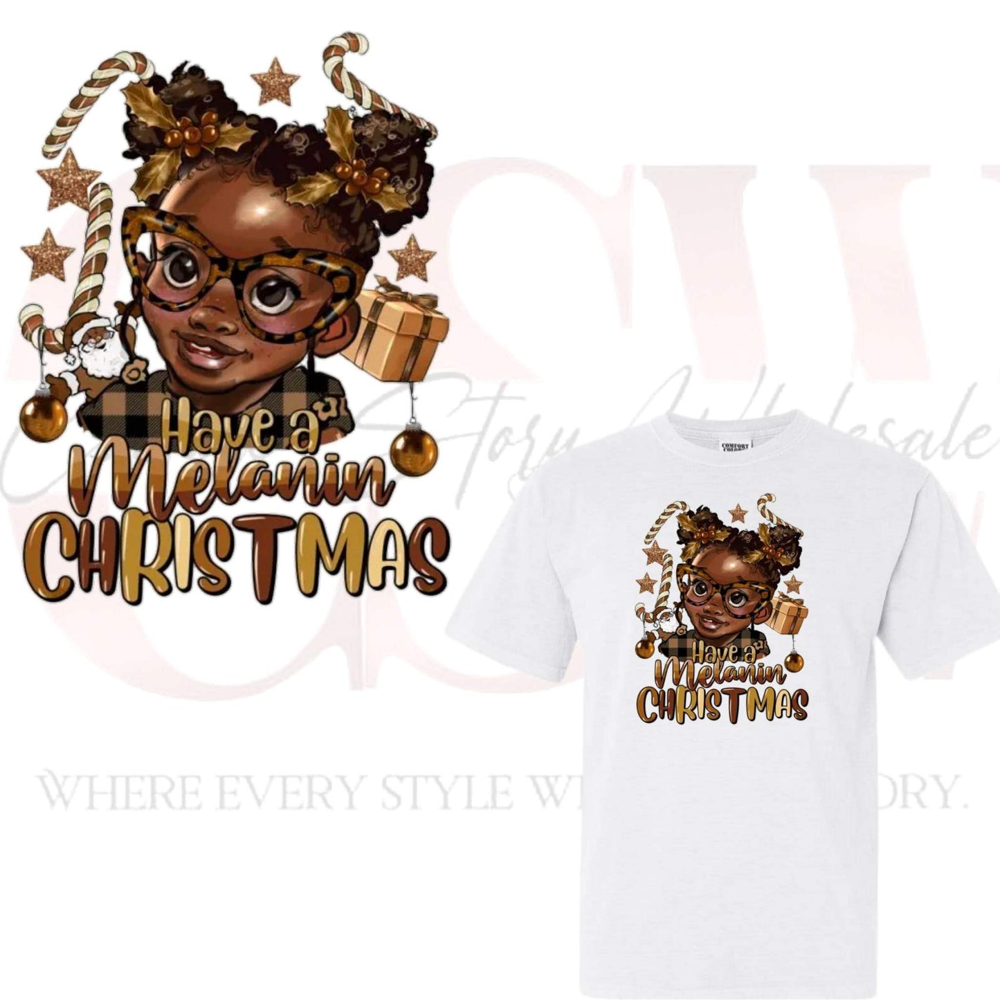 Have A Melanin Christmas, Heat Transfers