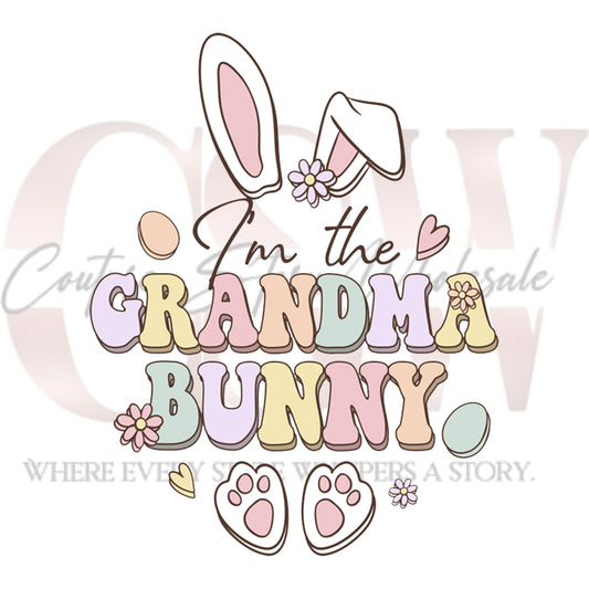 I'm The Grandma Bunny, Heat Transfers