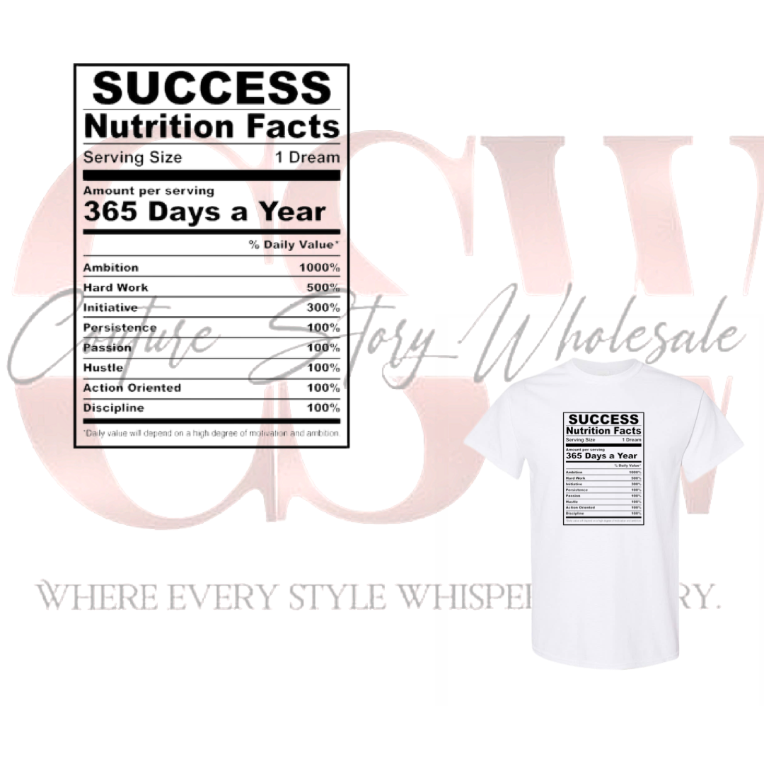 Success Nutrition Facts, Tee