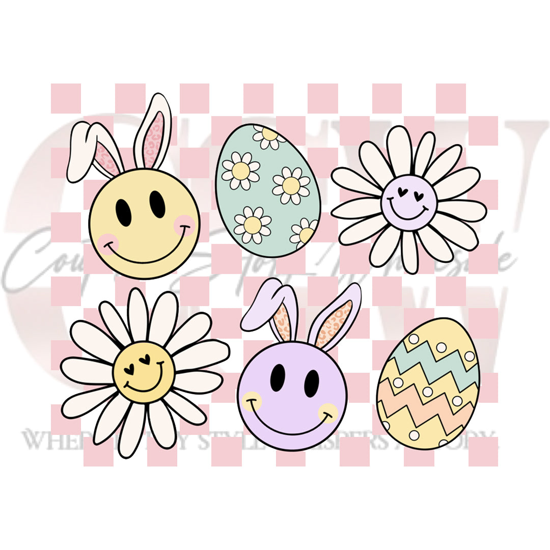Groovy Easter Cheer, Heat Transfers