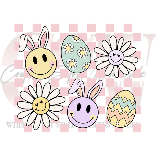 Groovy Easter Cheer, Heat Transfers