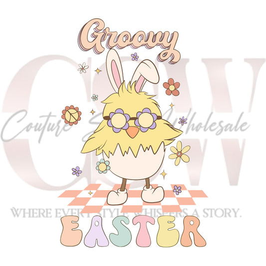 Groovy Easter Chick, Heat Transfers