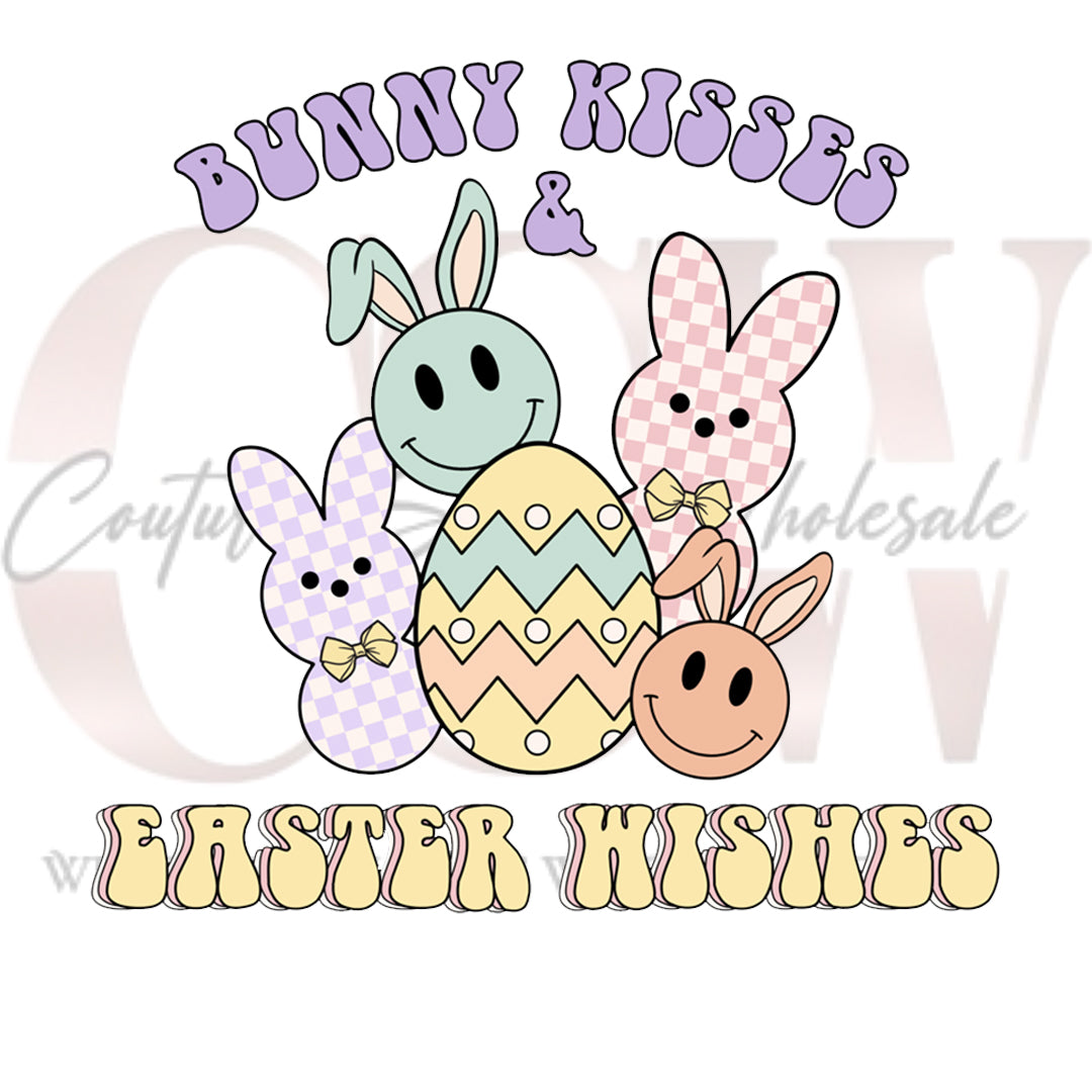 Bunny Kisses & Easter Wishes, Heat Transfers
