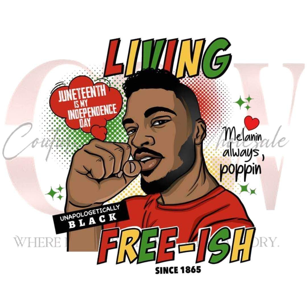Men’s Living Free-ish, Heat Transfers