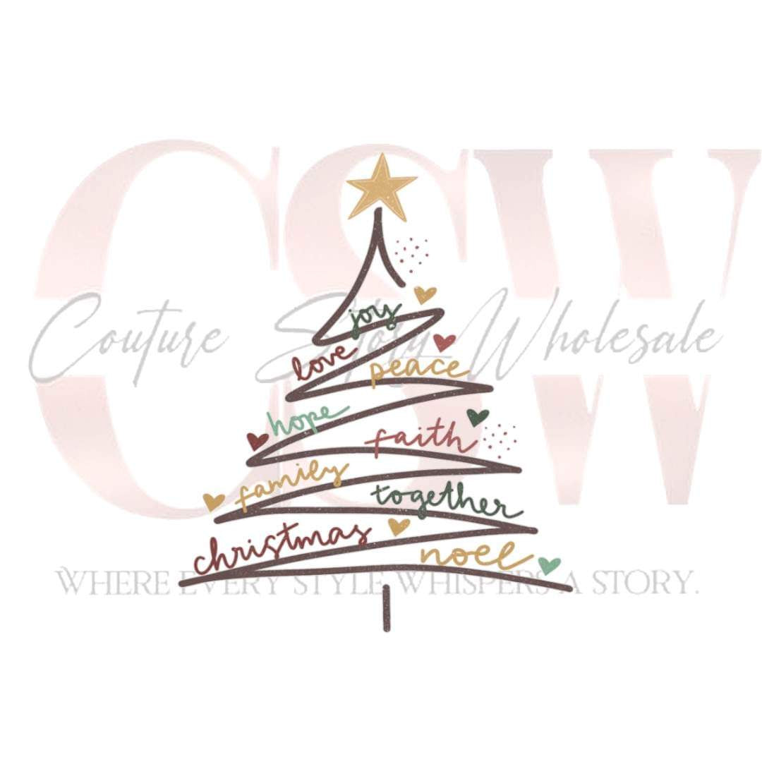 Joyous Christmas Tree, Heat Transfer