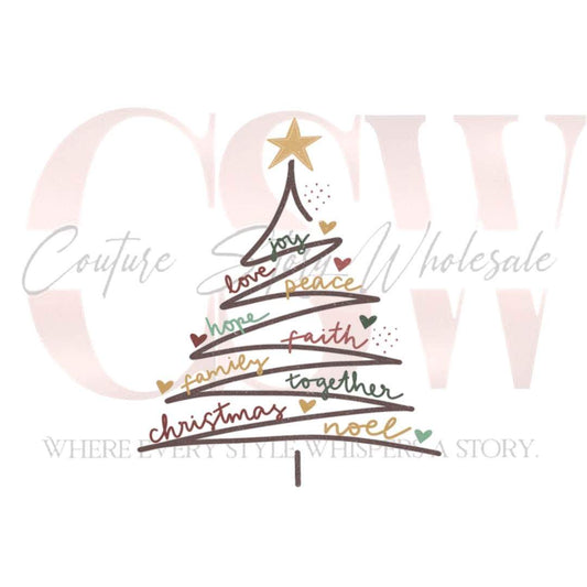 Joyous Christmas Tree, Heat Transfer