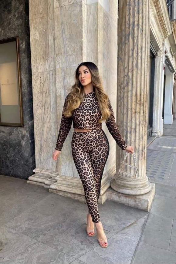 Leopard Print Loungewear Set