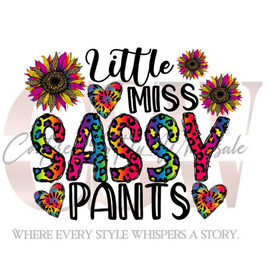 Little Miss Sassy Pants, Heat Transfers