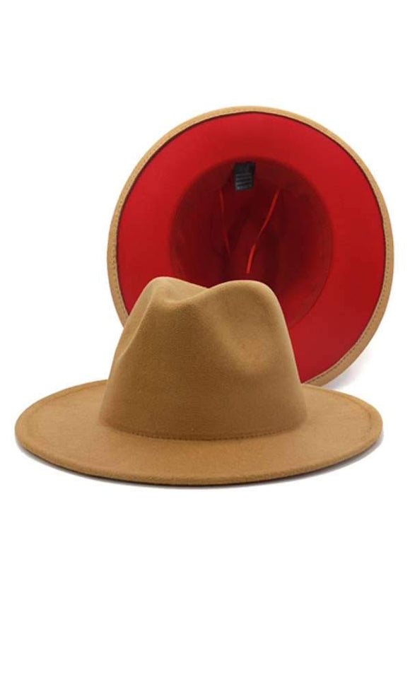 Fedora Fresh & Free (Khaki/Red)