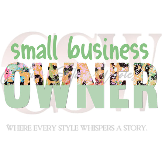 Colorful Small Business Owner, Heat Transfers