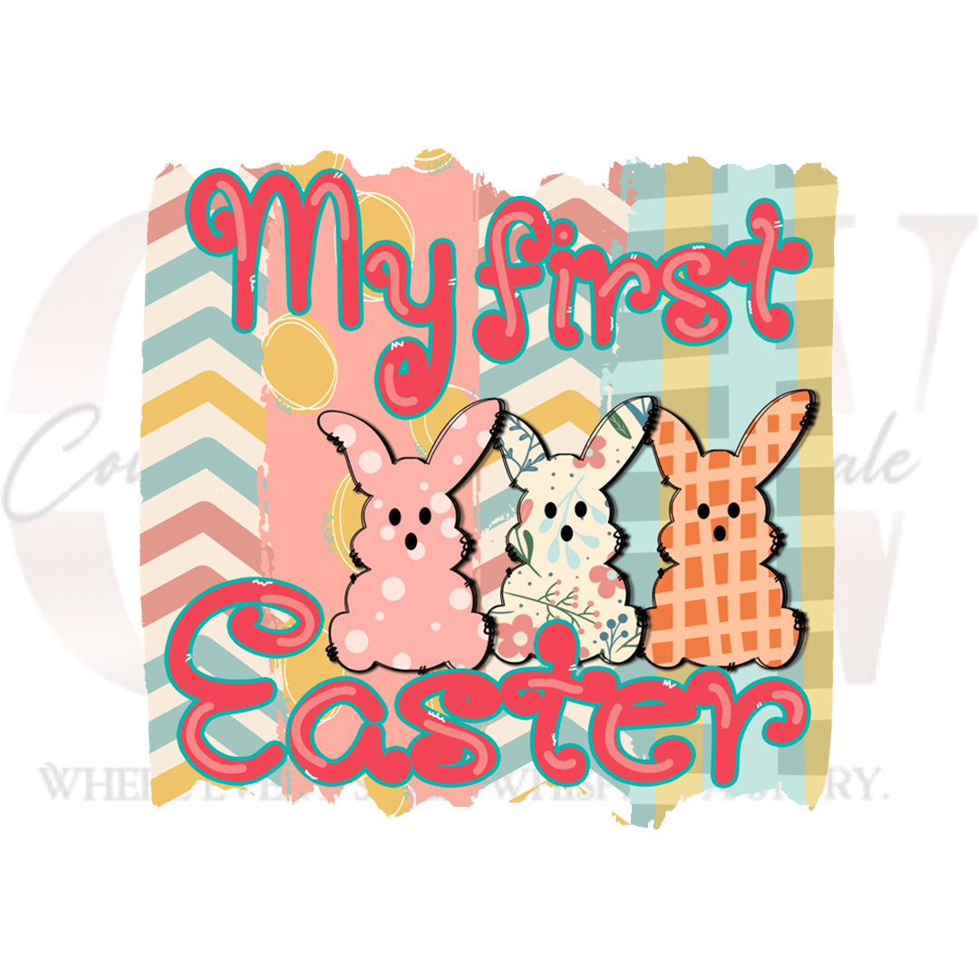 Distressed My First Easter, Heat Transfers