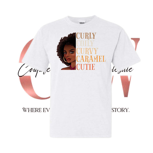 Curly Caramel Cutie, Tee