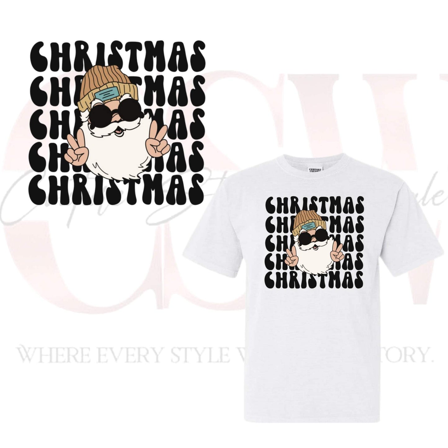 Chill Santa Christmas, Heat Transfers