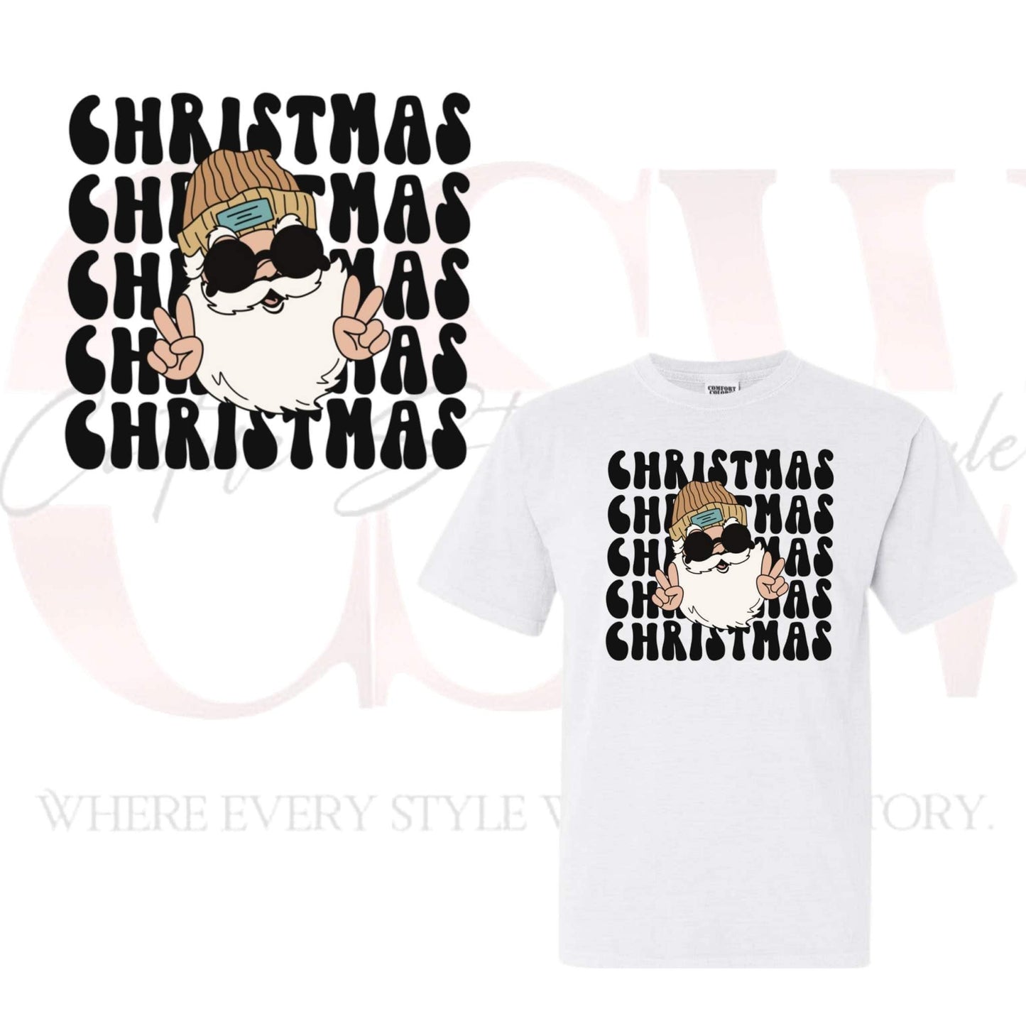 Chill Santa Christmas,Tee