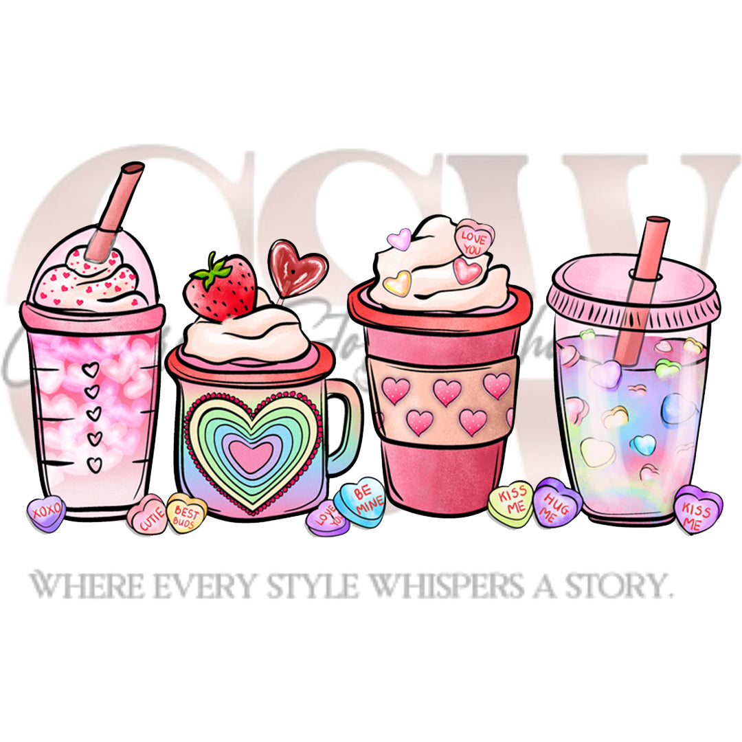 Lovely Cups Collection, Heat Transfers